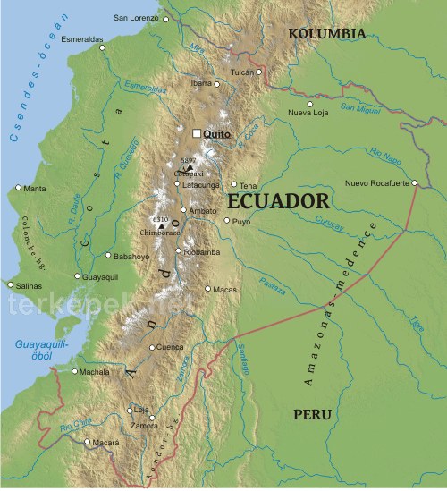 Ecuador térkép